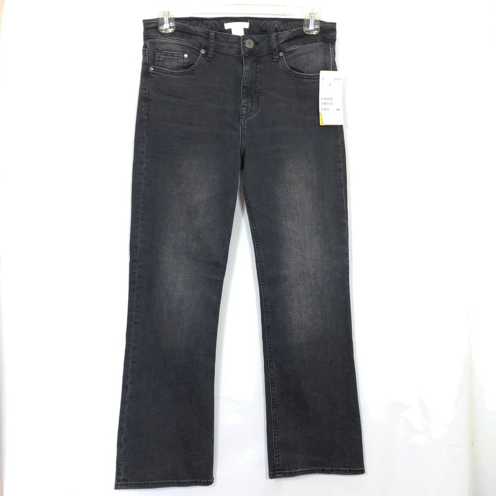 H&M Boot Cut & Denim Jeans Pants Black 8